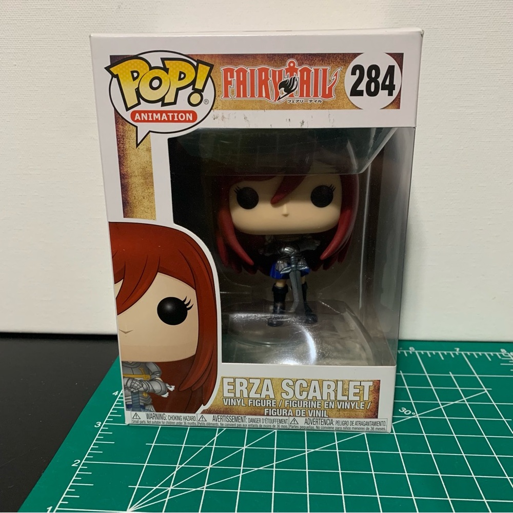 Erza Scarlet Fairy Tail Funko Pop # 284 Vinyl Figure New UnOpened